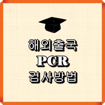 해외 출국 PCR 검사 방법