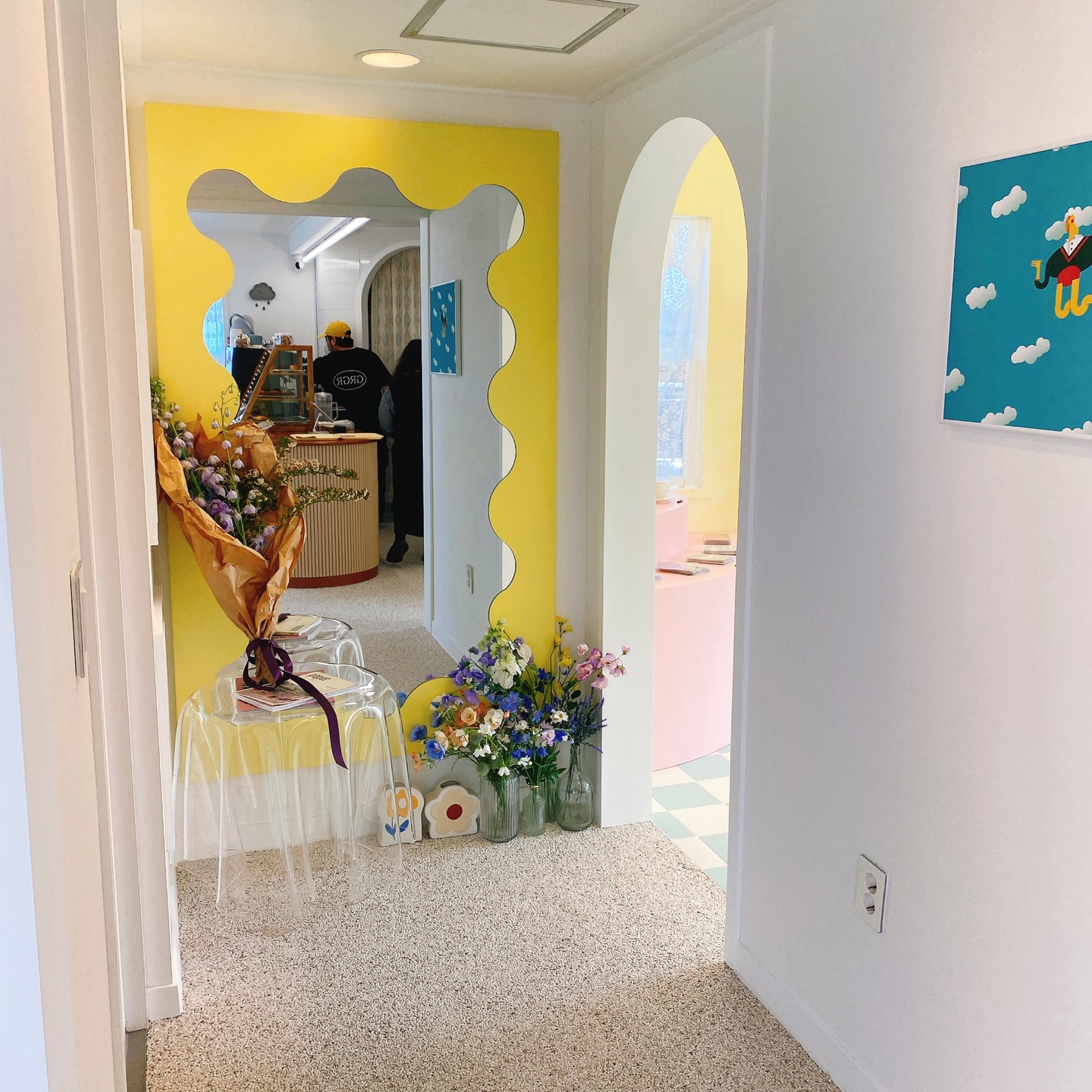 제주 한경 싱계물공원 바다목장 솜사탕 커피 그린구름 카페