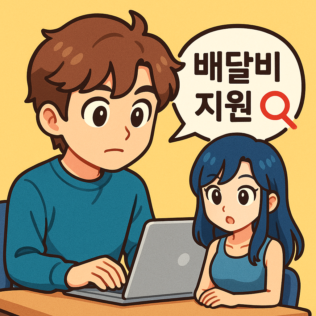 소상공인 배달비 지원 대상자 확인