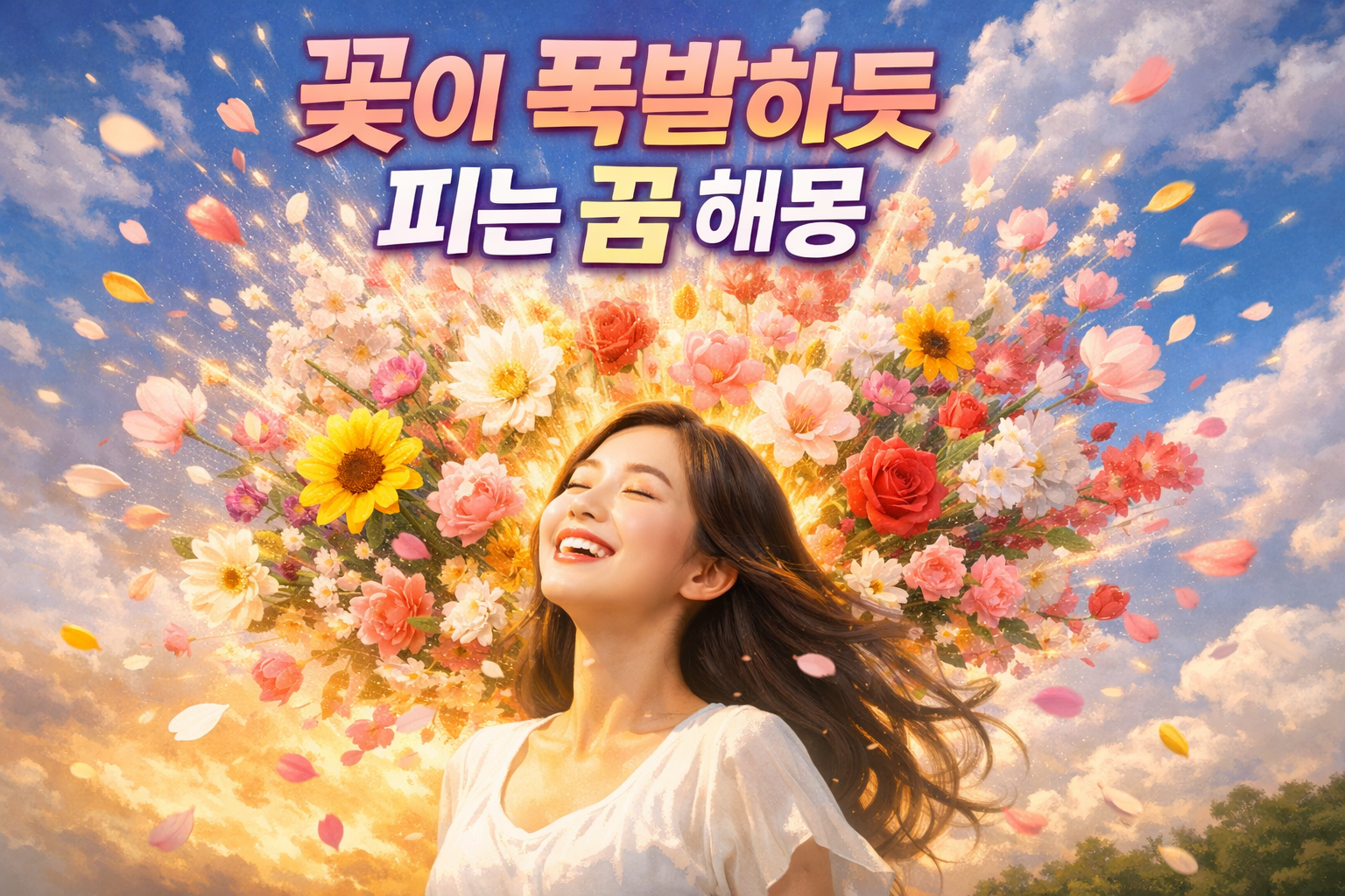 꽃이 폭발하듯 피는 꿈