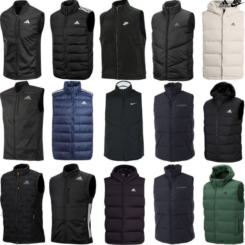 아디다스 나이키 패딩조끼 경량패딩조끼 캠핑 운동 러닝 베스트