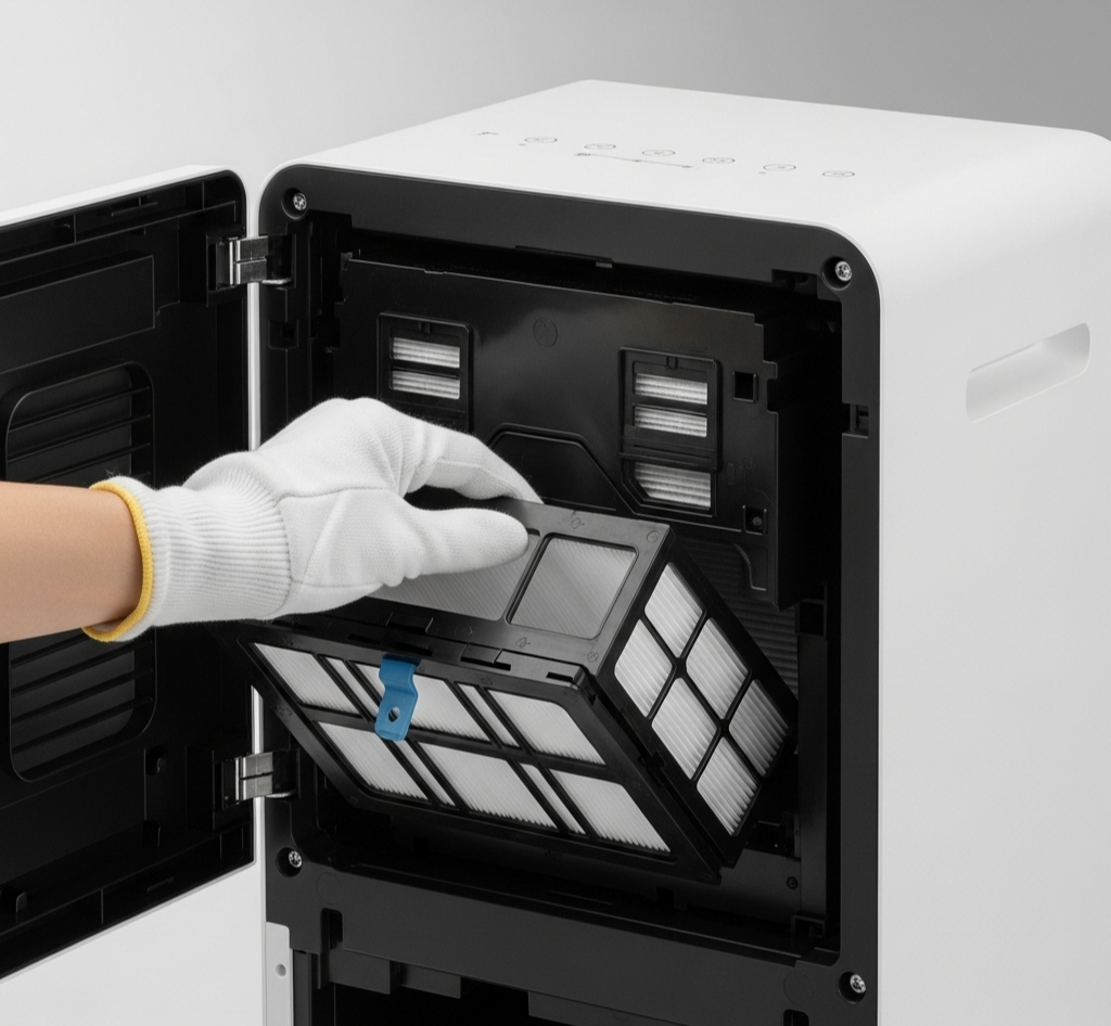 공기청정기 필터 청소법