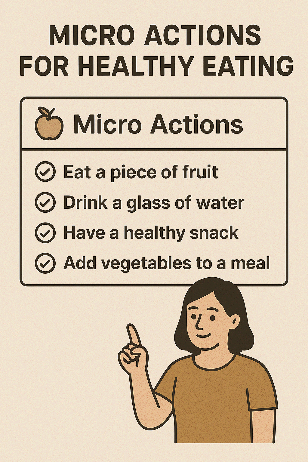 건강한 식습관을 위한 초소형 행동 전략