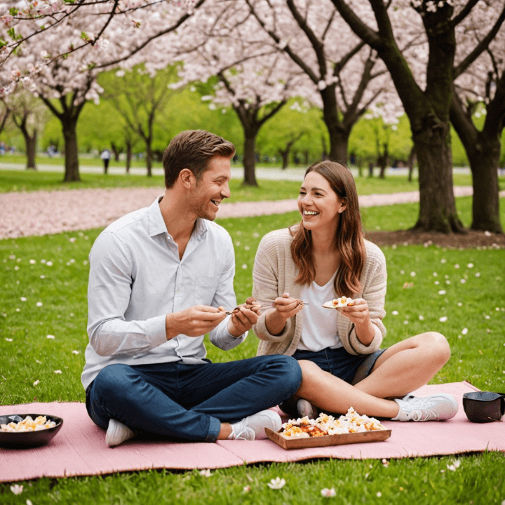 소풍을 나온 연인들