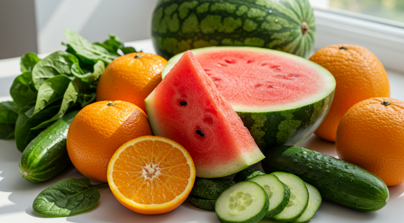 수분 보충에 좋은 식품 섭취