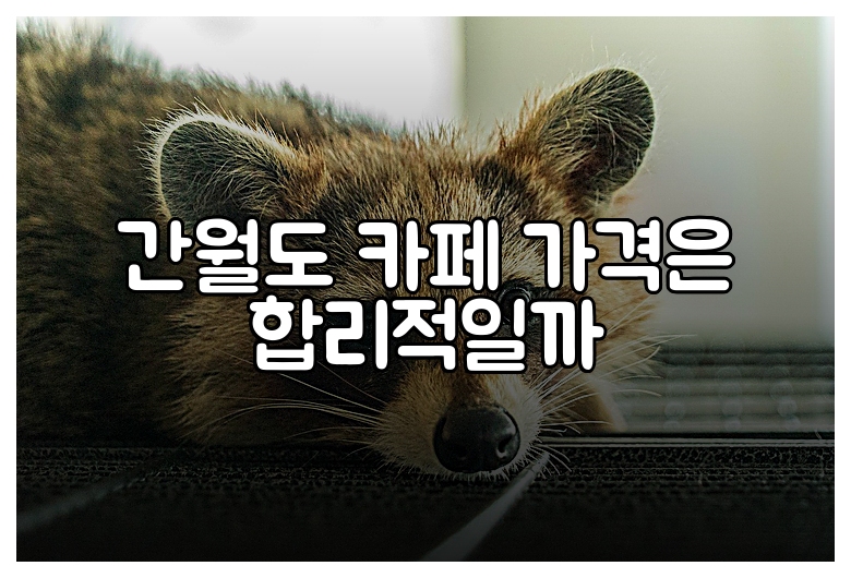 간월도 카페 가격은 합리적일까