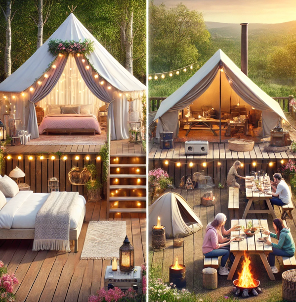 글램핑과 일반캠핑의 차이 사진