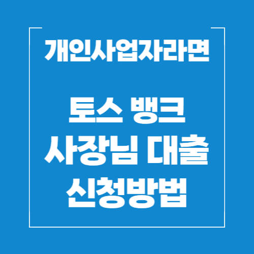 토스뱅크-사장님-대출-신청방법