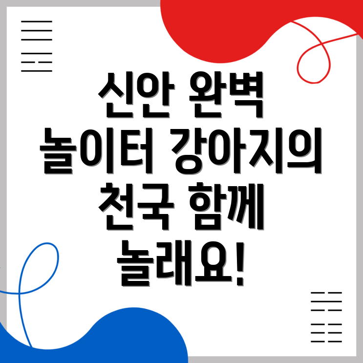 신안군 반려견 놀이터