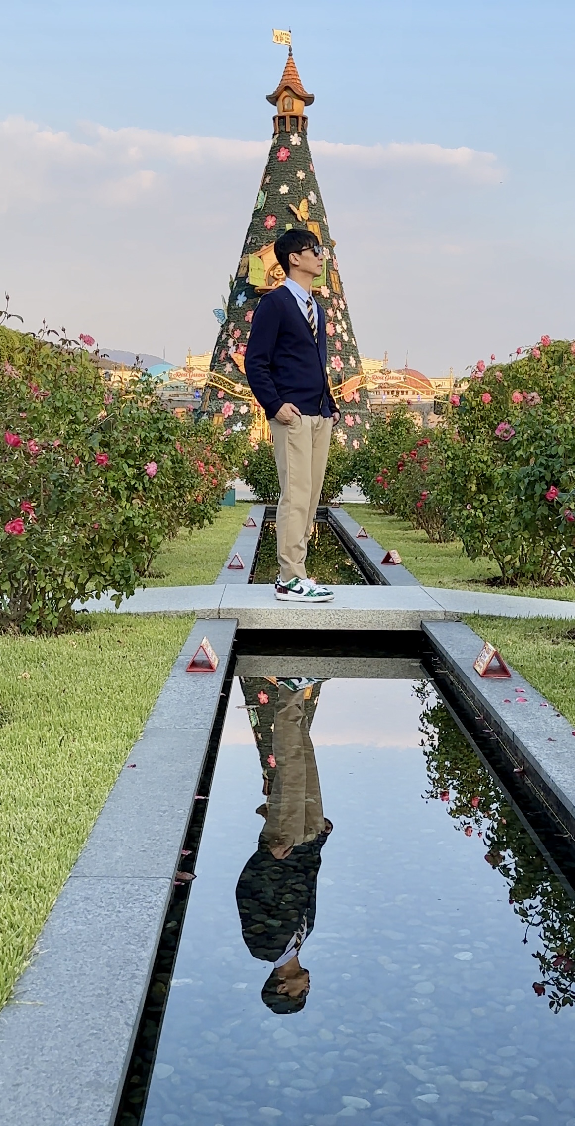 에버랜드 장미정원 반영샷