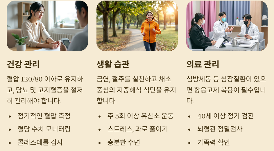 뇌경색 예방법