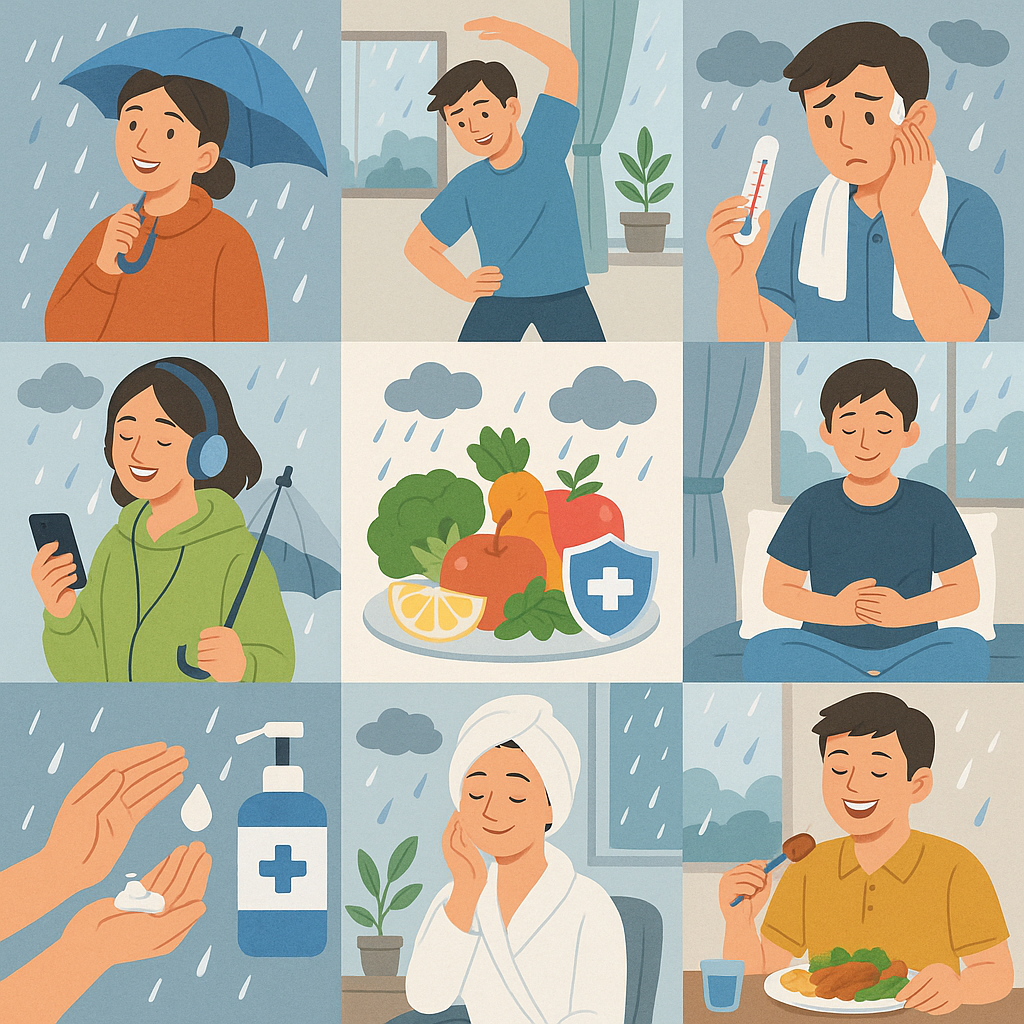 장마철 건강관리 사진