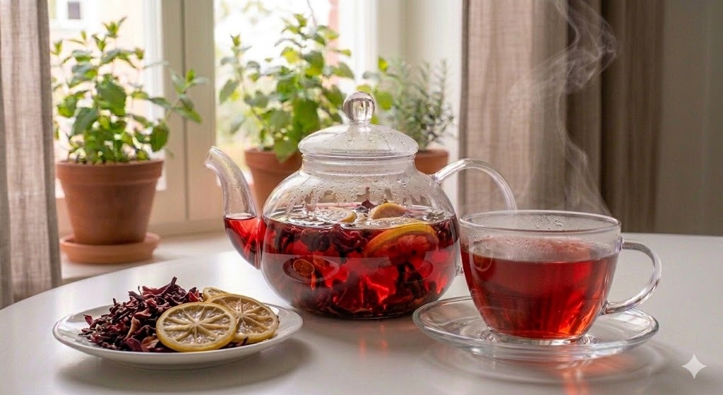 구연산과 사과산이 풍부해 근육의 젖산을 분해하고 지친 몸의 활력을 즉각적으로 되찾아주는 히비스커스 레몬