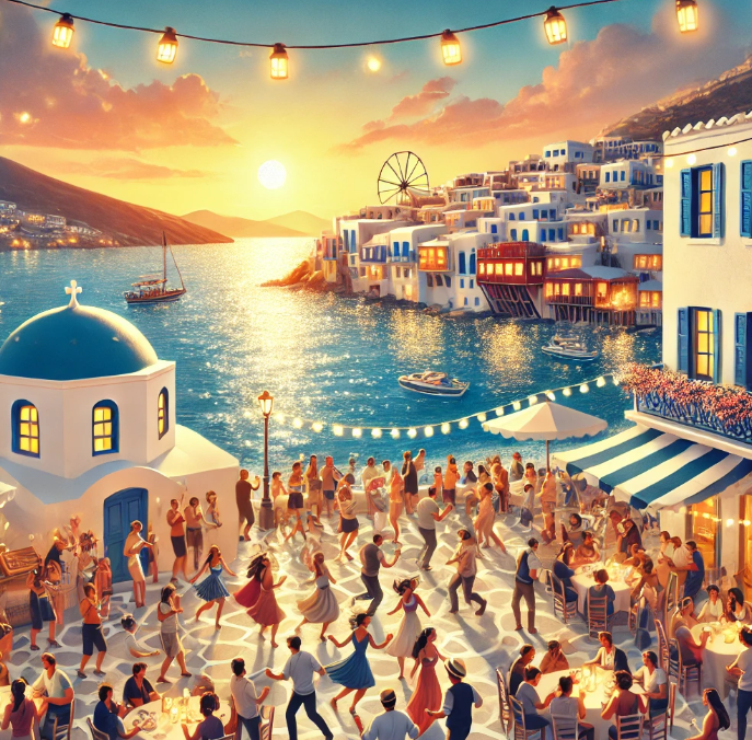 영화 맘마미아 관련 AI 이미지 삽입