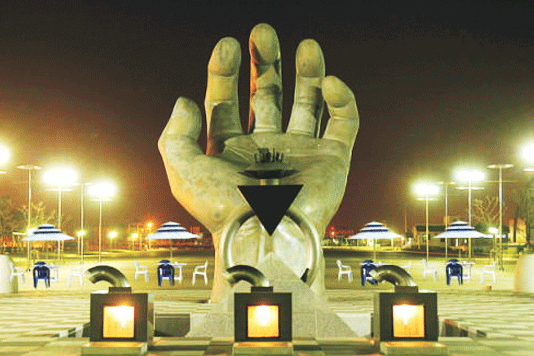 포항 호미곶광장 상생의 손 불씨함