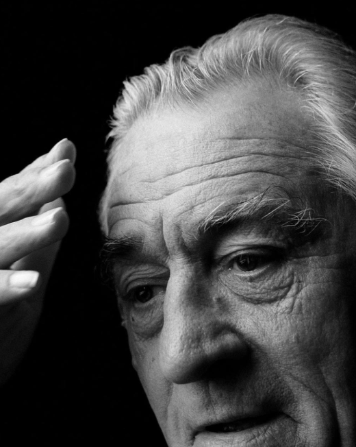 로버트 드니로의 흑백 사진