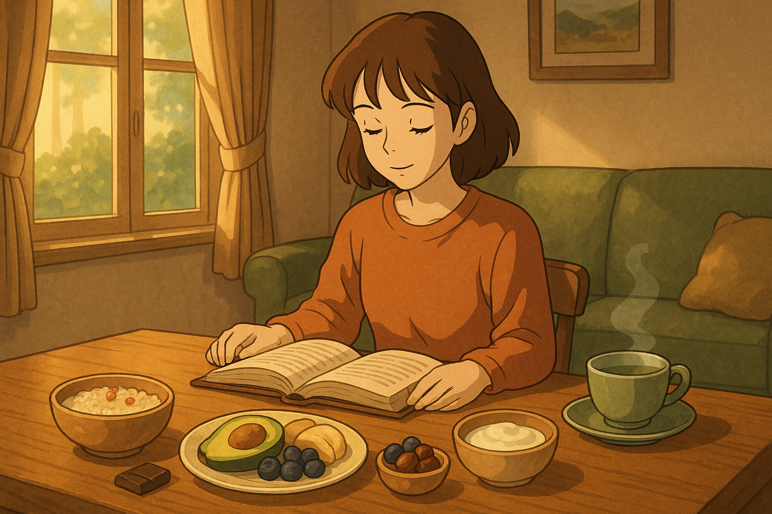 조용히 책을 읽는 사람