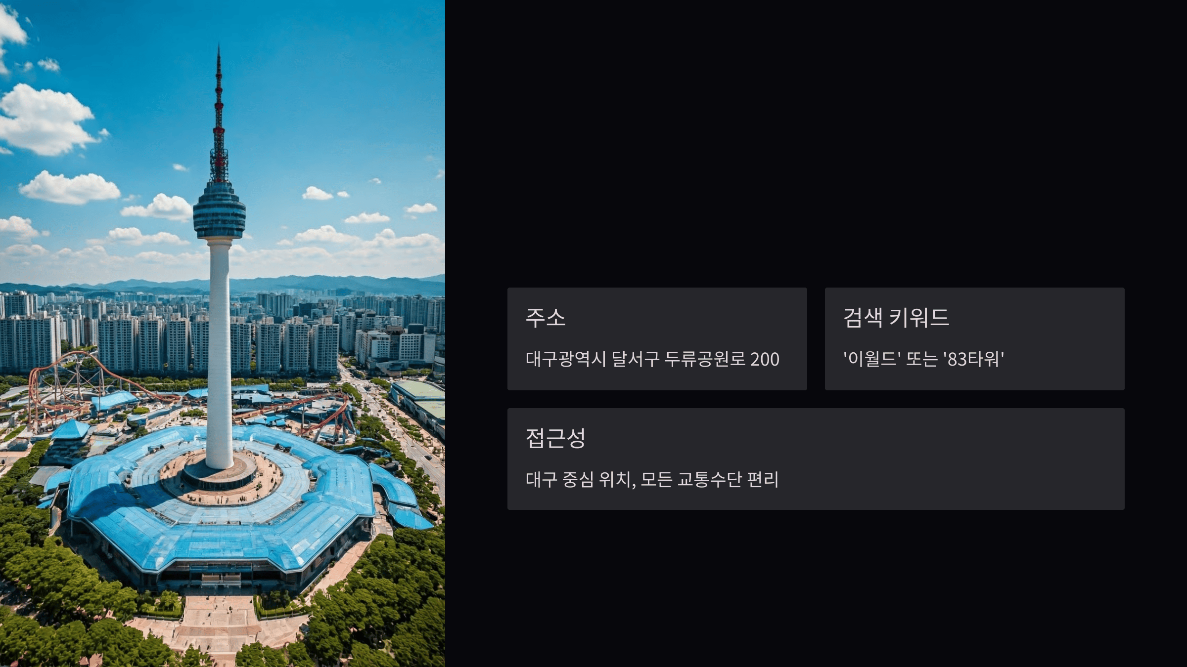 대구 이월드 벚꽃 축제, 교통·주차 완벽 가이드