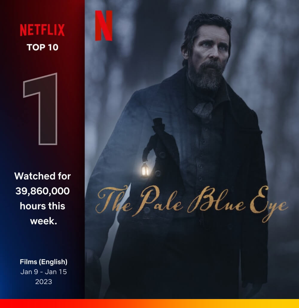 페일 블루 아이에서 크리스찬 베일 단독 컷 포스터