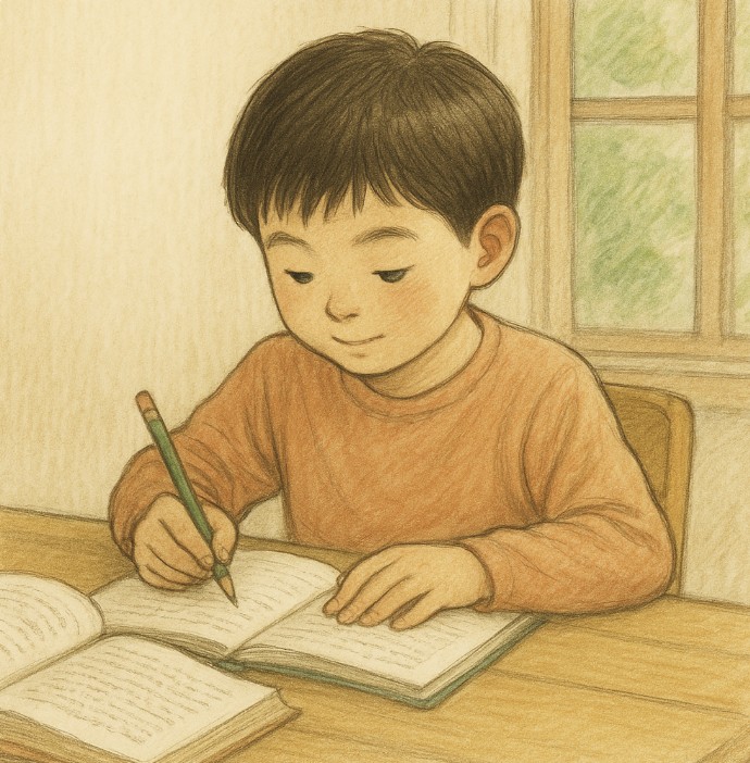 초등학생 학습 사진