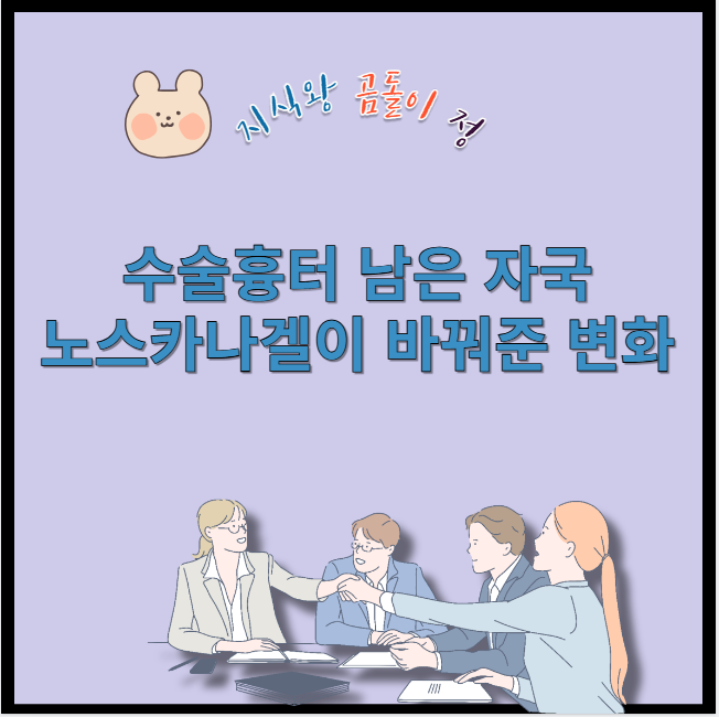 수술흉터 남은 자국 노스카나겔이 바꿔준 변화