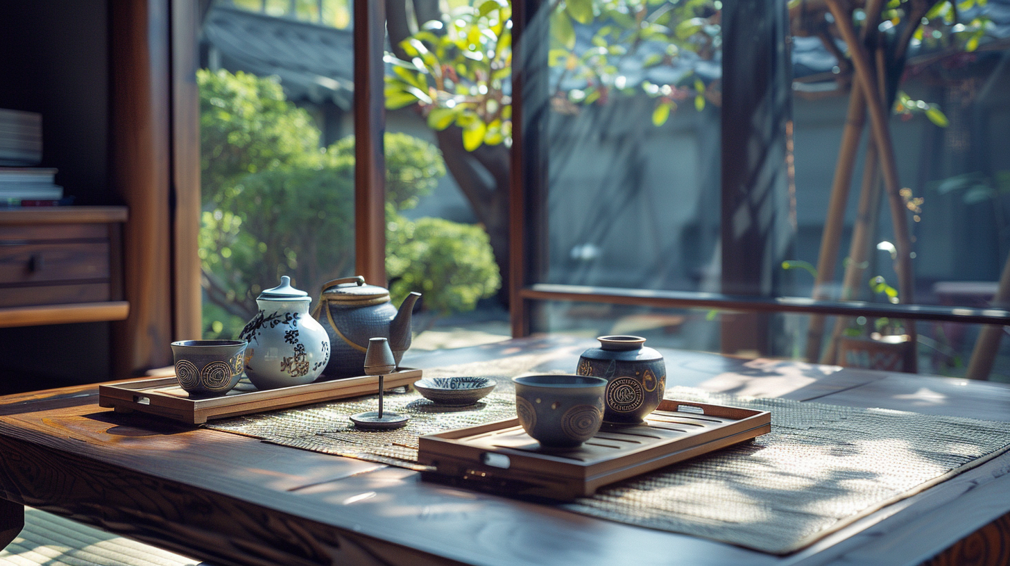 도쿄 스타일 전통적 감성 홈카페