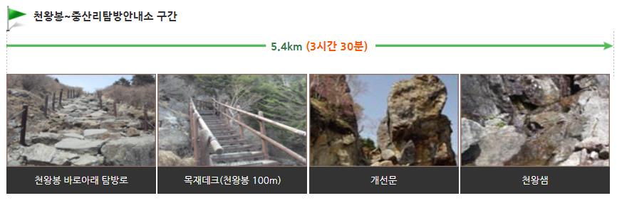 지리산 중산리(장터목) 코스