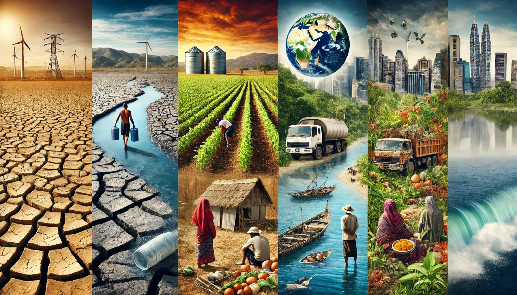 물 부족, 식량 생산 감소, 해수면 상승 등 문제