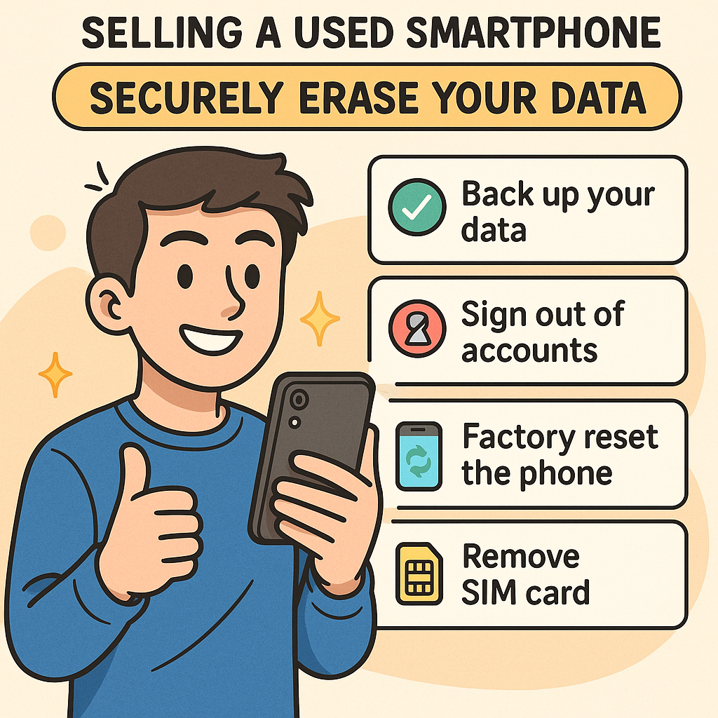 중고폰 팔기 전 꼭 해야 할 보안 설정 정보 이전, 연동 해제