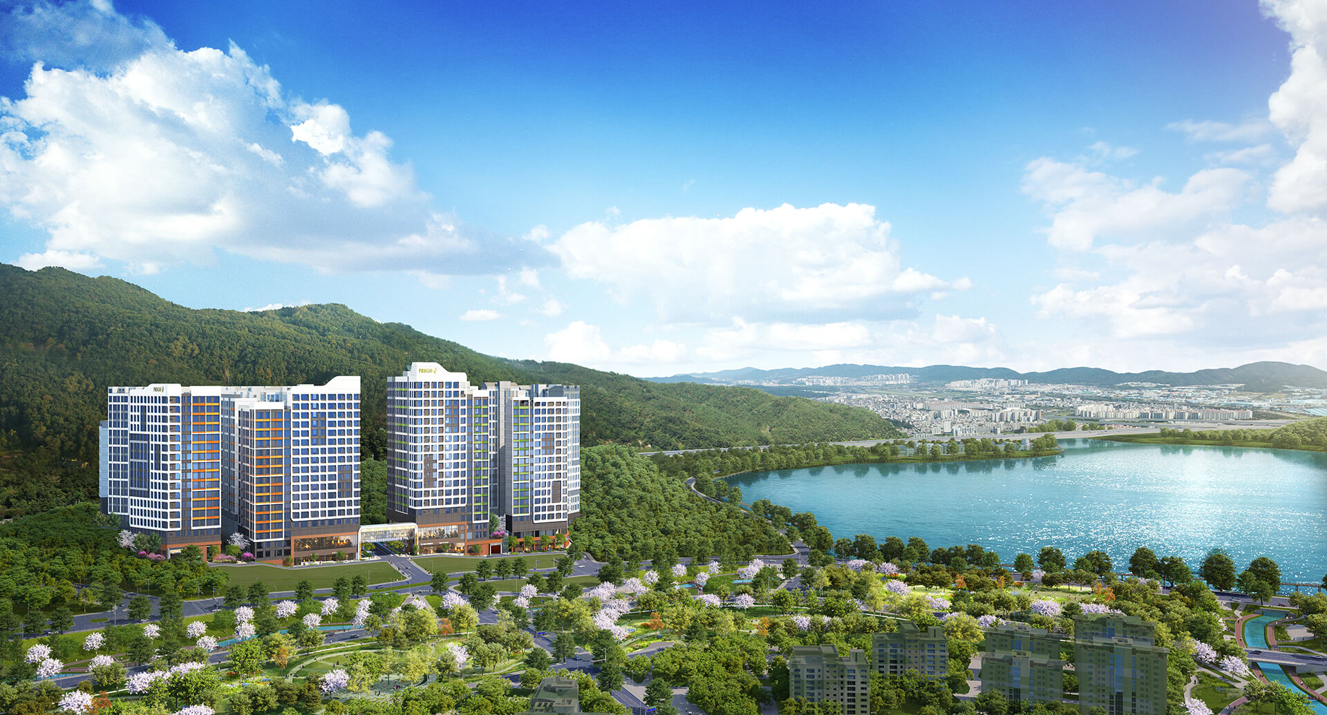 백운호수 푸르지오 숲속의 아침