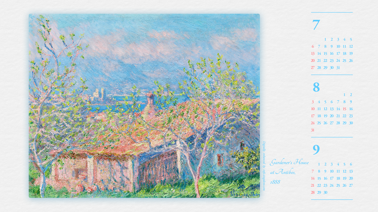 15 앙티브의 정원사의 집 B - 2025년8월 노트북배경화면