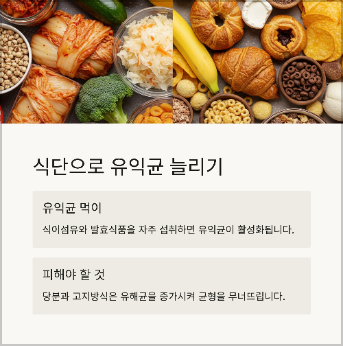 장내 유익균을 늘리는 초간단 식습관 팁 공개
