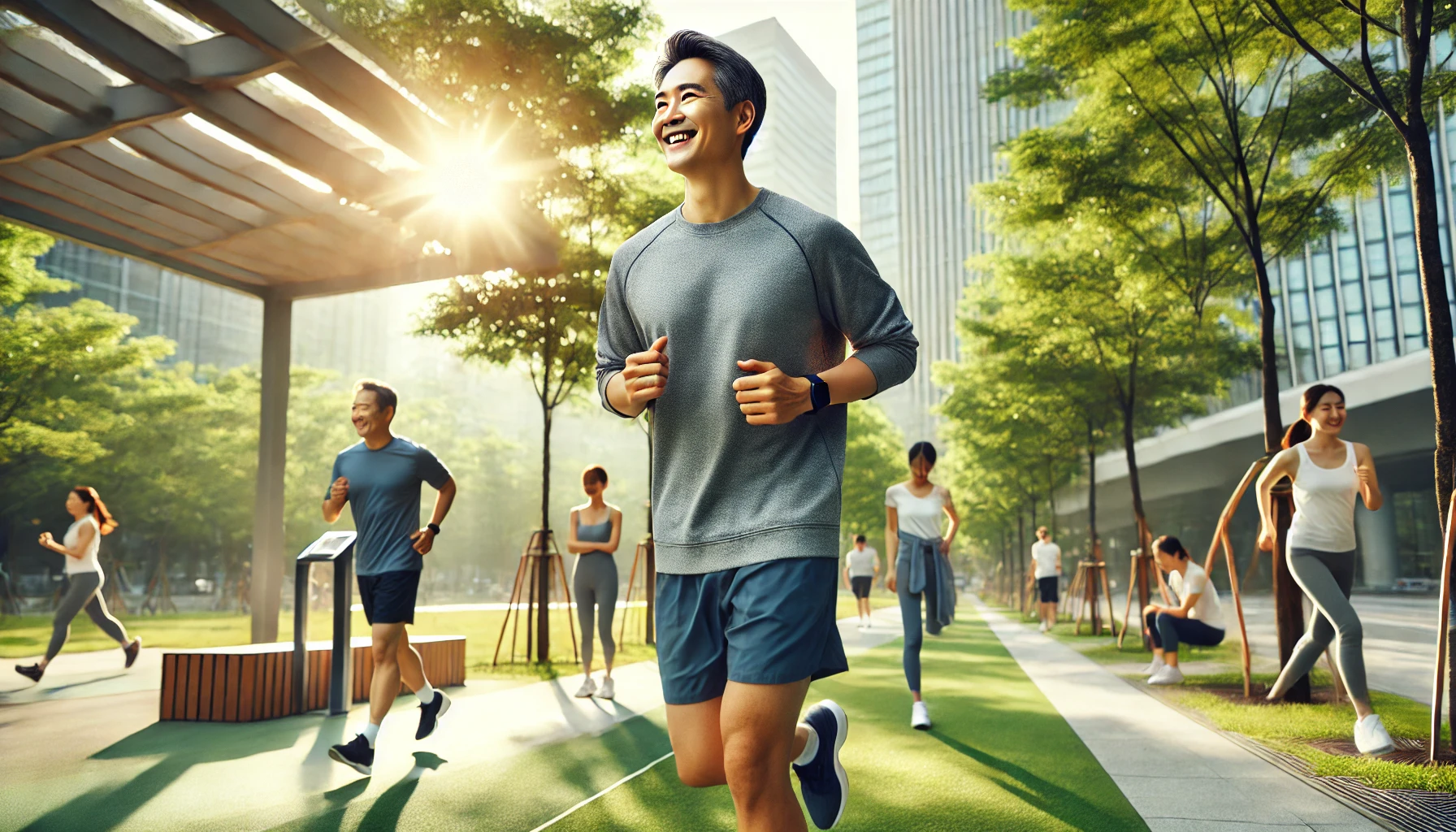 유산소운동하는 이미지