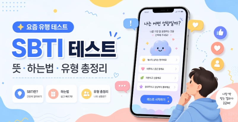 SBTI 테스트 뜻, 하는법, 유형, MBTI 차이까지 한 번에 정리