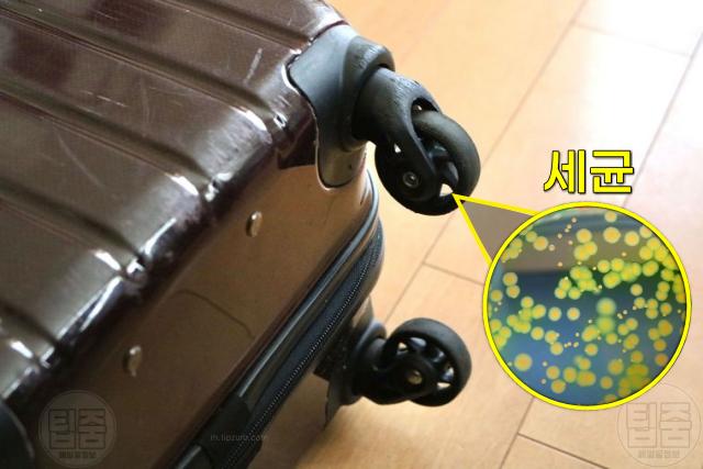 여행용 캐리어 바퀴 청소