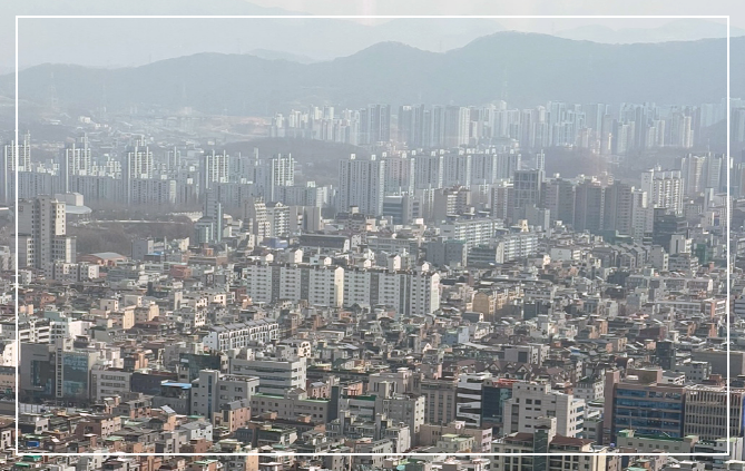 서울 시내 주택지역 모습