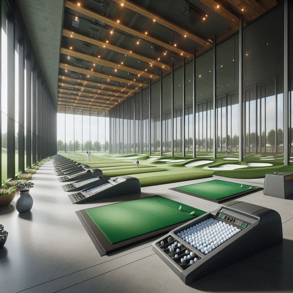 실내골프연습장 배경