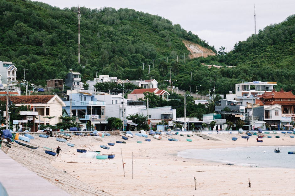 꾸이년 해변 전경