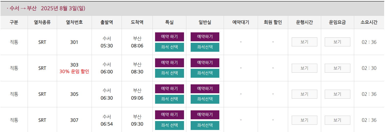 2025 SRT 썸머세일 승차권 50% 할인 예매방법