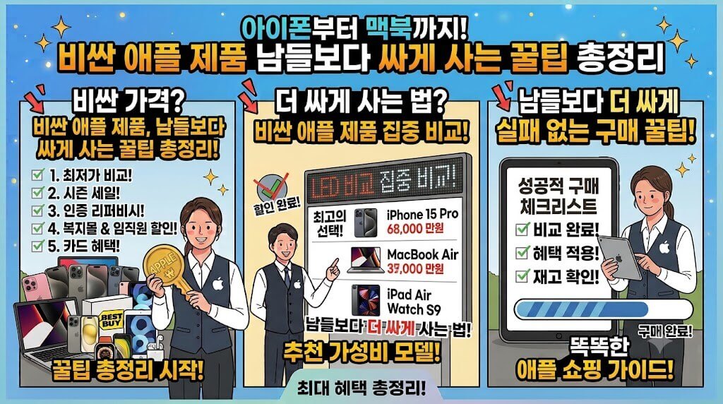 아이폰부터 맥북까지! 비싼 애플 제품 남들보다 싸게 사는 꿀팁 총정리