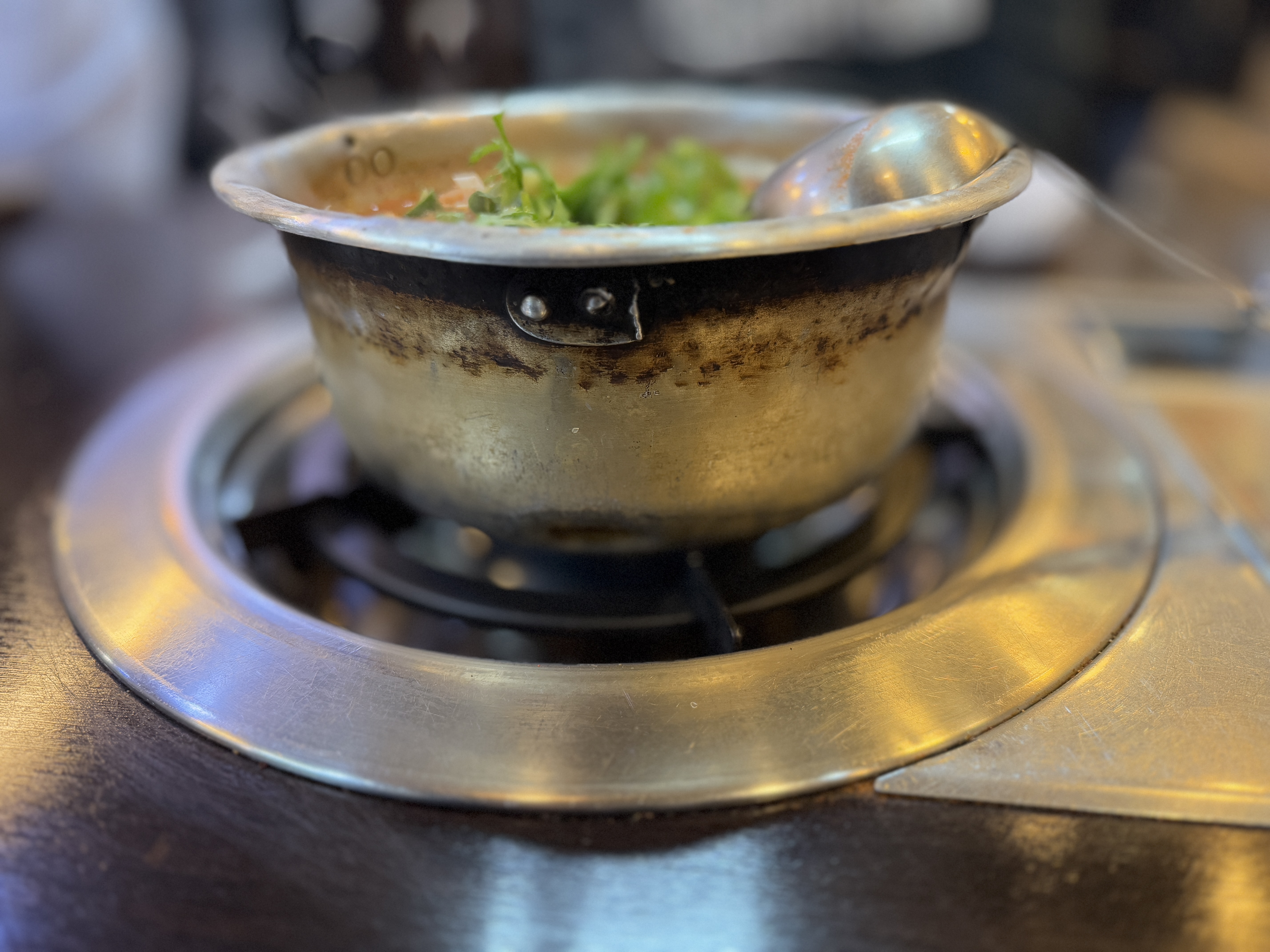 양은 냄비에 담겨져 나오는 생태탕(찌개) 2인분