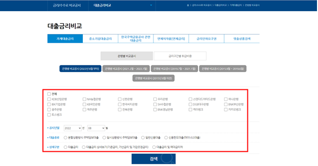대출금리비교1