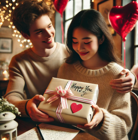 화이트데이 고백하는 사진