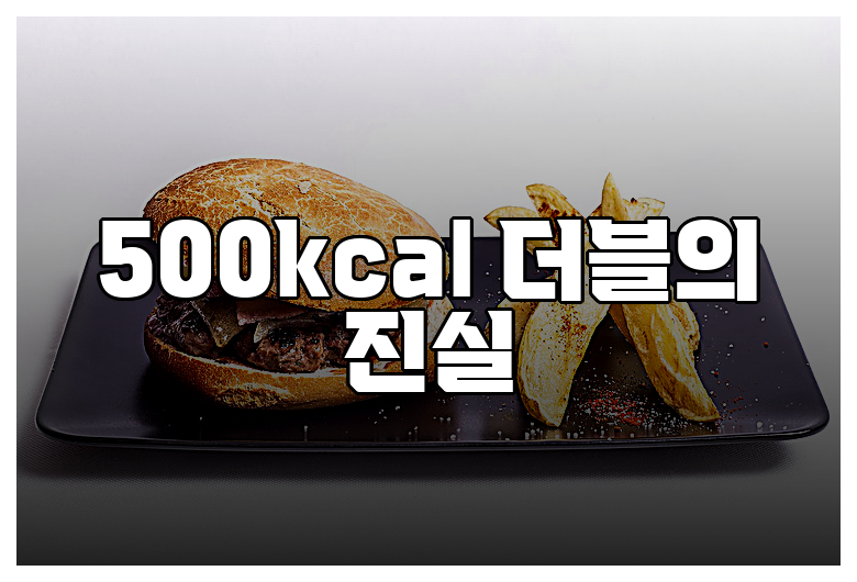 500kcal 더블의 진실