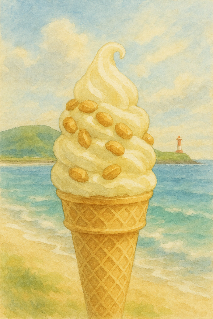 우도땅콩 아이스크림 그림