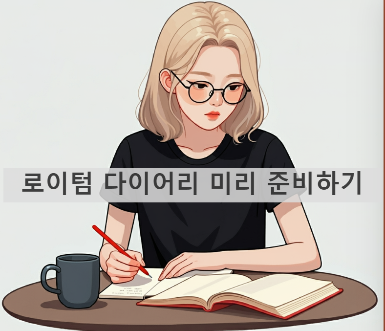 로이텀 다이어리 미리 준비하기