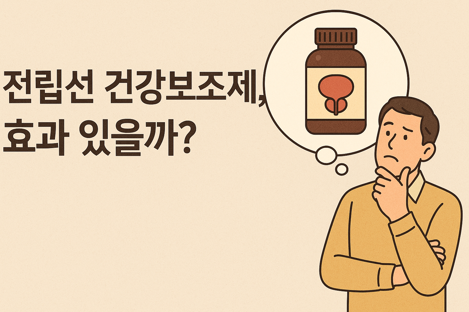 전립선 건강보조제 효과 있을까?