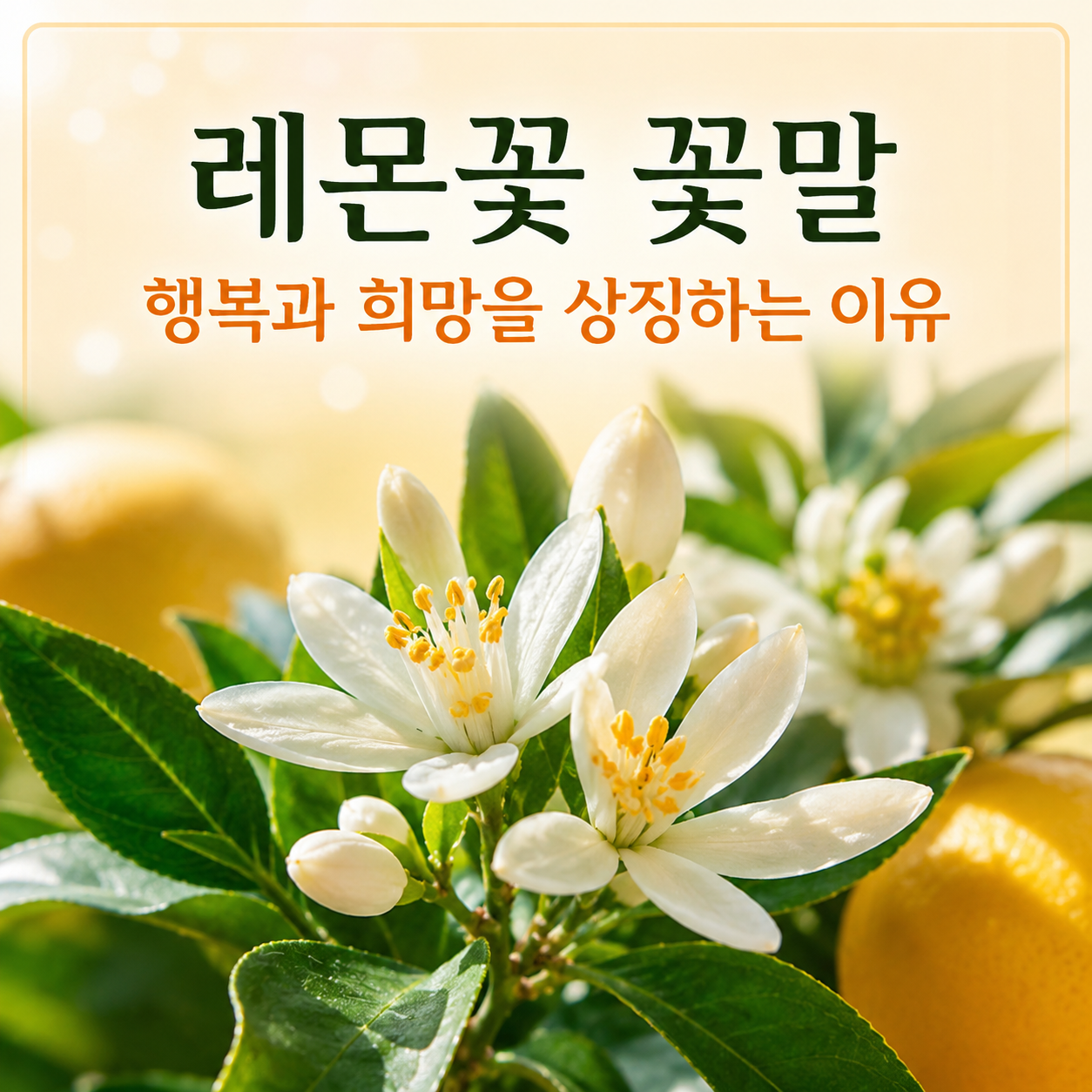 레몬꽃 꽃말