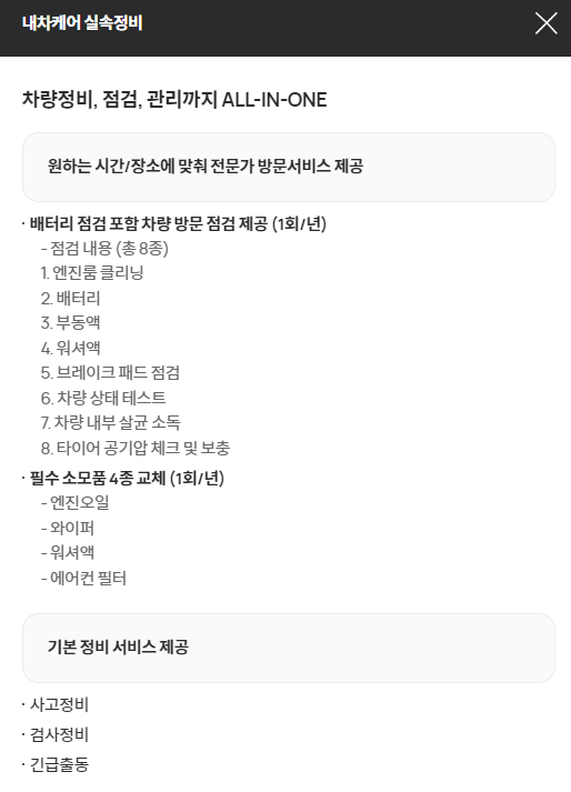 롯데 렌터카 실속정비