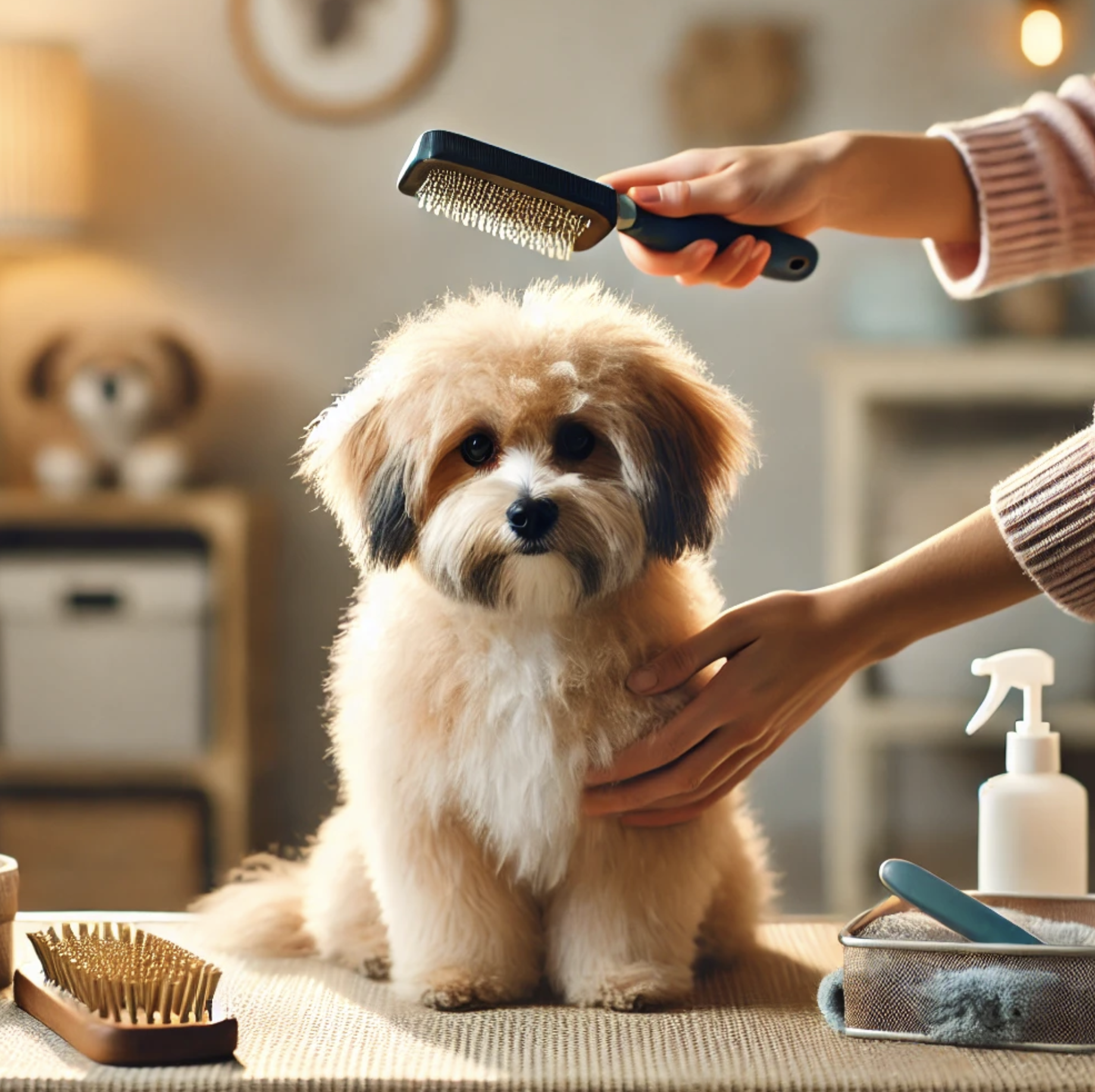 강아지 털 관리법: 브러싱과 목욕의 올바른 순서